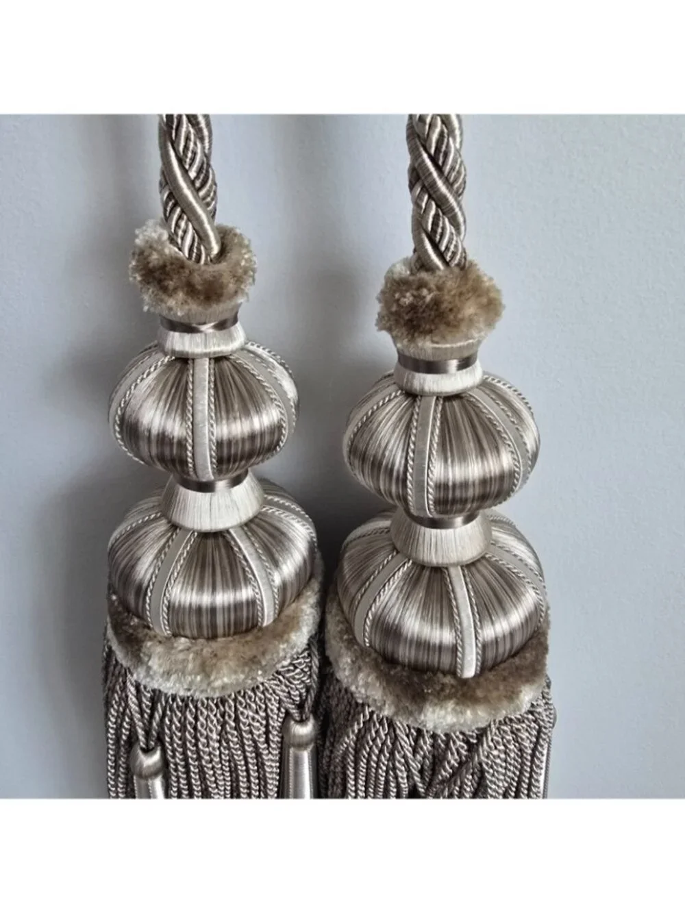 Margaux Double Tassel Tieback Samuel & Sons Passementerie